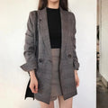Blazer Alongado Xadrez Imelda - Vista Ladies