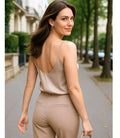 Blusa Regata Feminina de Cetim Social Elegante | Viamor - Innovare