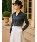 Blusa Social Feminina de Seda com Manga Longa Elegante | Lady - Innovare