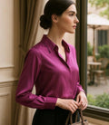 Blusa Social Feminina de Seda com Manga Longa Elegante | Lady - Innovare