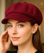 Boina Feminina Francesa em Lã com Aba Vintage Elegante | Oslo - Innovare