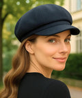 Boina Feminina Francesa em Lã com Aba Vintage Elegante | Oslo - Innovare
