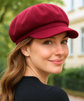 Boina Feminina Francesa em Lã com Aba Vintage Elegante | Oslo - Innovare