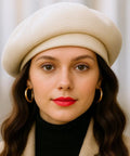 Boina Feminina Francesa em Lã Elegante de Inverno | Oslomu - Innovare