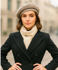 Boina Feminina Francesa em Lã Elegante de Inverno | Oslomu - Innovare