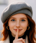Boina Feminina Francesa em Lã Elegante de Inverno | Oslomu - Innovare