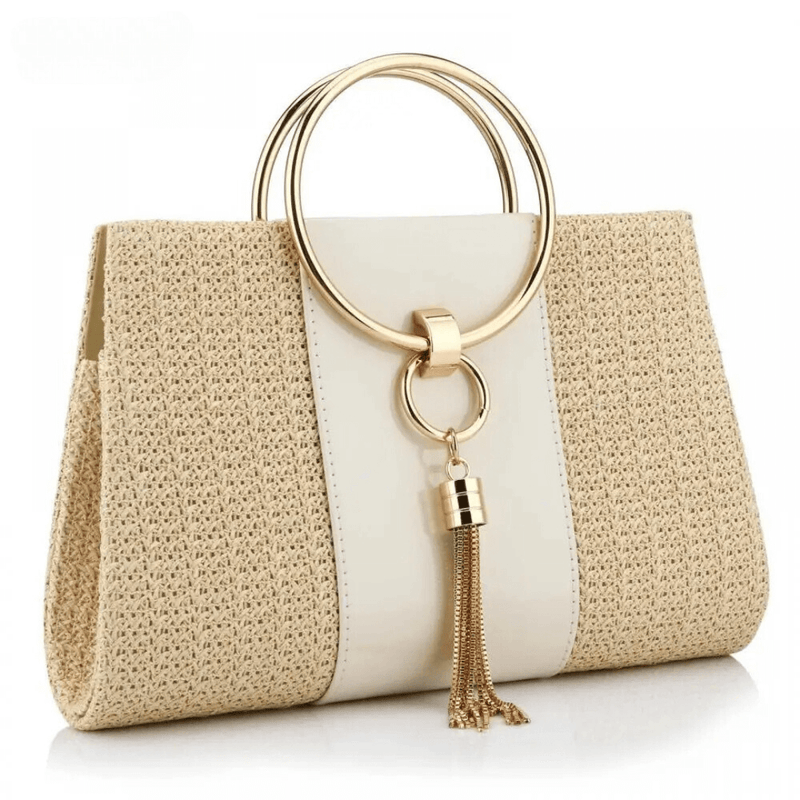 Bolsa de Mão em Palha Sandy - Ziora