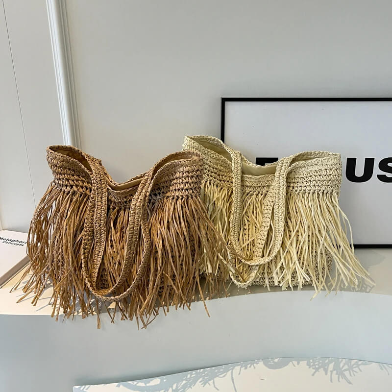 Bolsa de Palha e Franjas Lory - Ziora
