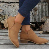 Bota de Couro Cano Curto Vallerie - Ziora