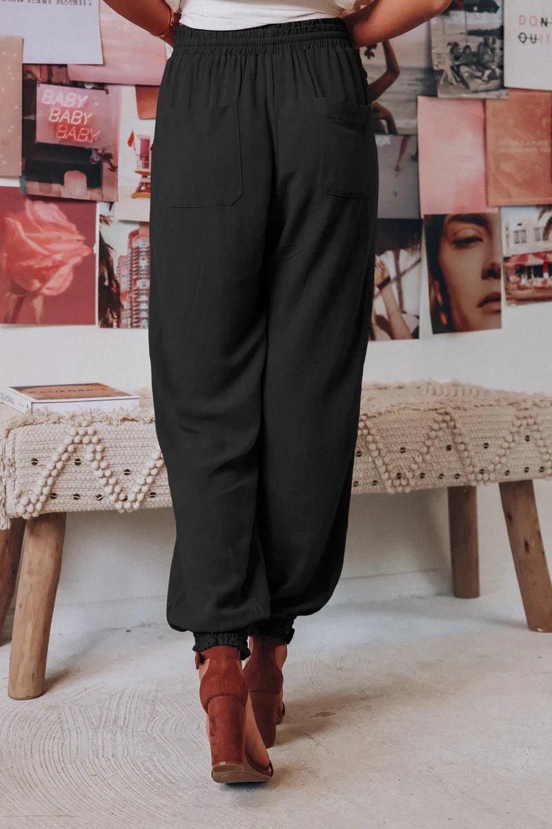 Calça Harem Algodão Cintura Elástica Bali - Ziora