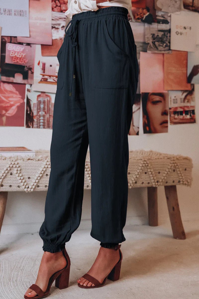 Calça Harem Algodão Cintura Elástica Bali - Ziora