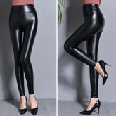 Calça Legging Couro Térmica Peluciada - Vista Ladies