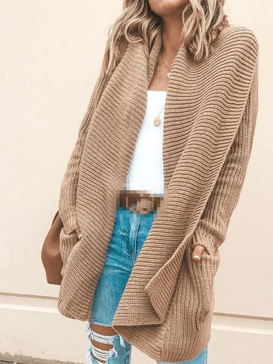 Cardigan Alongado com Bolsos Cedre - Vista Ladies