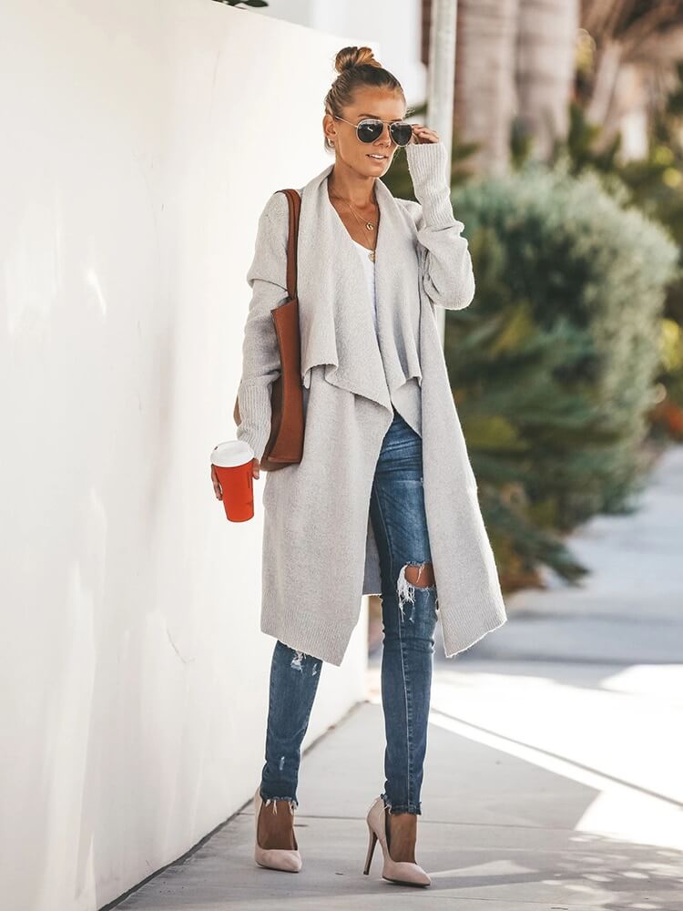Cardigan Alongado Ponto Aberto Sylvestre - Vista Ladies