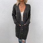 Cardigan Casual Alongado Stefion - Vista Ladies