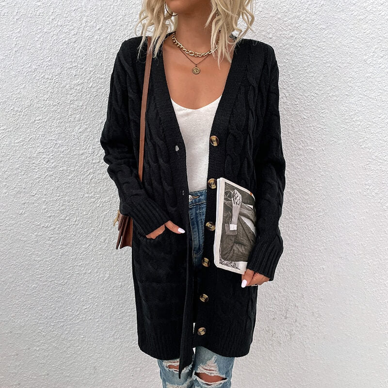 Cardigan Casual Alongado Stefion - Vista Ladies