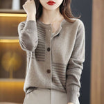 Cardigan Casual com Botões Chandelier - Vista Ladies
