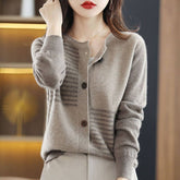 Cardigan Casual com Botões Chandelier - Vista Ladies