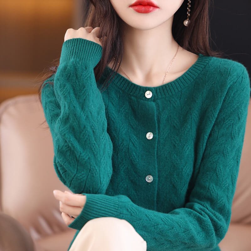 Cardigan Casual de Lã Savan - Vista Ladies