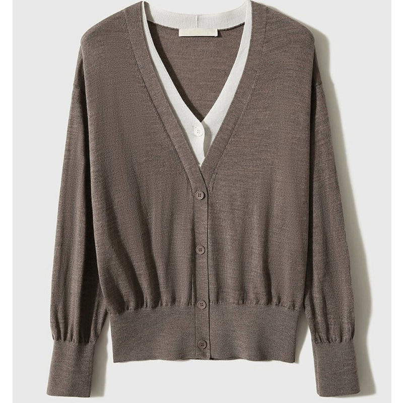 Cardigan Casual Gola Dupla Vent - Vista Ladies