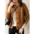 Cardigan de Lã Curto Noyer - Vista Ladies