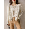 Cardigan de Lã Curto Noyer - Vista Ladies