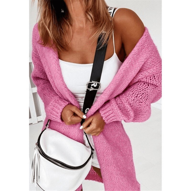 Cardigan de Tricot Alongado Ella - Vista Ladies