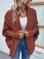 Cardigan de Tricot Ponto Aberto Peuplier - Vista Ladies