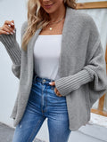 Cardigan de Tricot Ponto Aberto Peuplier - Vista Ladies