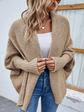 Cardigan de Tricot Ponto Aberto Peuplier - Vista Ladies