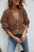 Cardigan Feminino Oversized de Tricot Érable - Vista Ladies