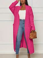 Cardigan Longo Ponto Aberto Roseau - Vista Ladies