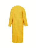 Cardigan Longo Ponto Aberto Roseau - Vista Ladies