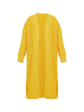 Cardigan Longo Ponto Aberto Roseau - Vista Ladies