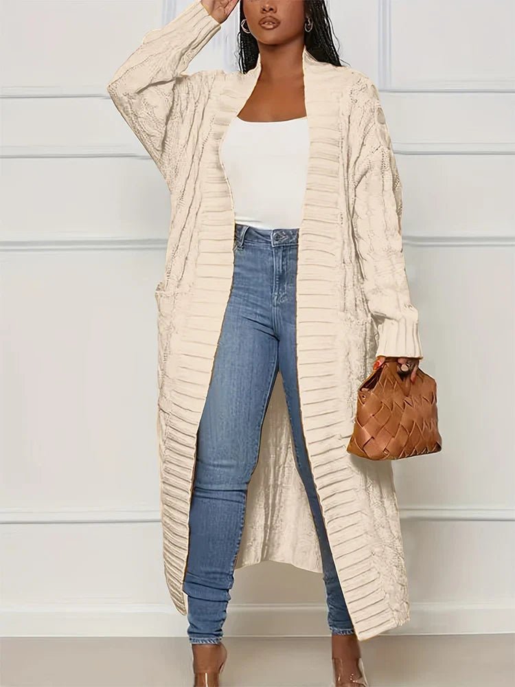 Cardigan Longo Ponto Aberto Roseau - Vista Ladies