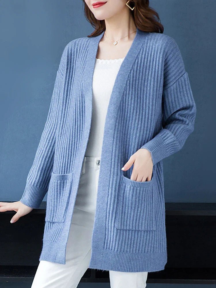 Cardigan Ponto Aberto Alongado Luanda - Vista Ladies