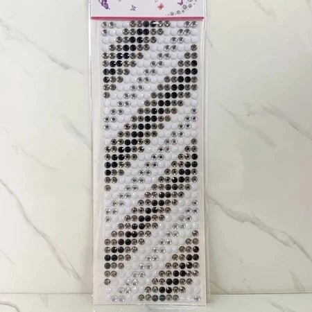 Cartela de Strass Adesiva 5mm Profissional para Maquiagem, Unhas, Artesanato e Carnaval - Innovare