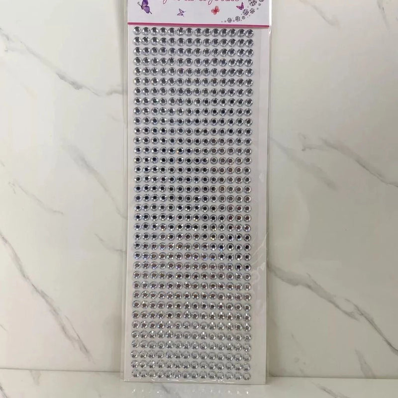 Cartela de Strass Adesiva 5mm Profissional para Maquiagem, Unhas, Artesanato e Carnaval - Innovare