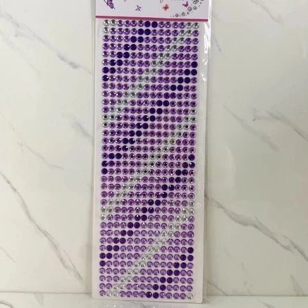 Cartela de Strass Adesiva 5mm Profissional para Maquiagem, Unhas, Artesanato e Carnaval - Innovare