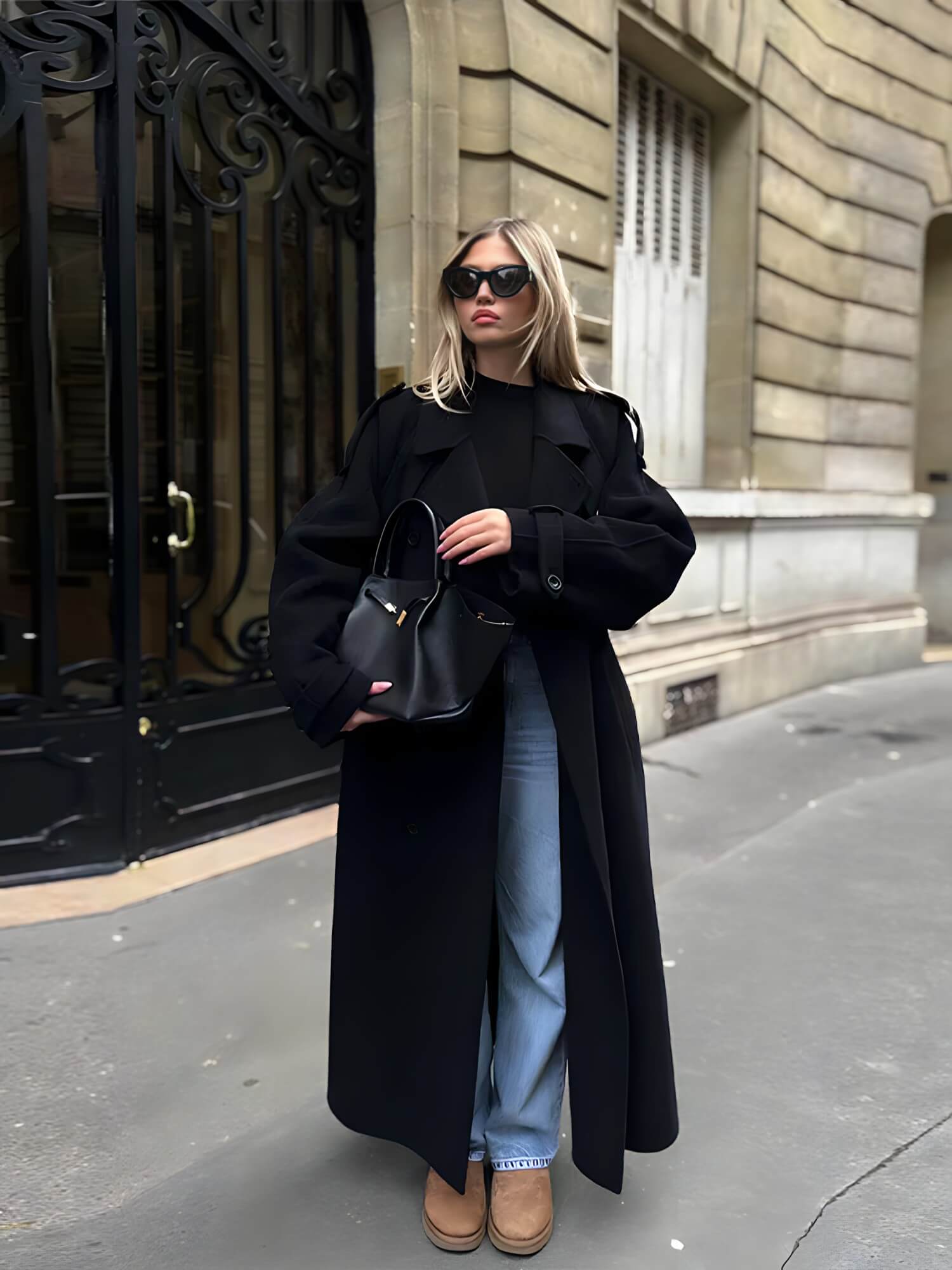 Casaco Feminino Longo de Lã Batida Elowen - Vista Ladies