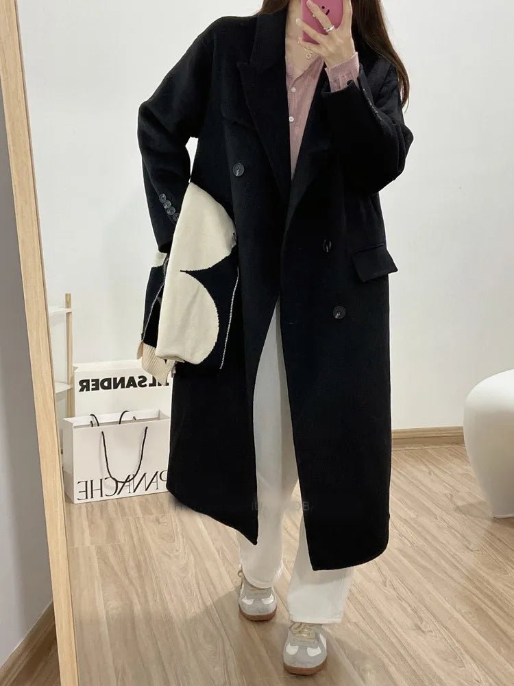 Casaco Feminino Longo de Lã Batida Hyaci - Vista Ladies