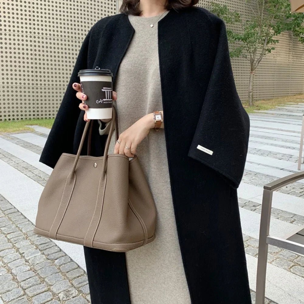 Casaco Feminino Longo de Lã Batida Neploe - Vista Ladies