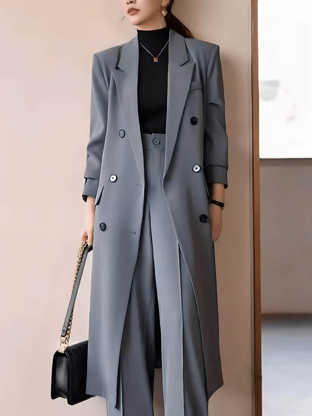 Casaco Feminino Longo Stylish - Vista Ladies