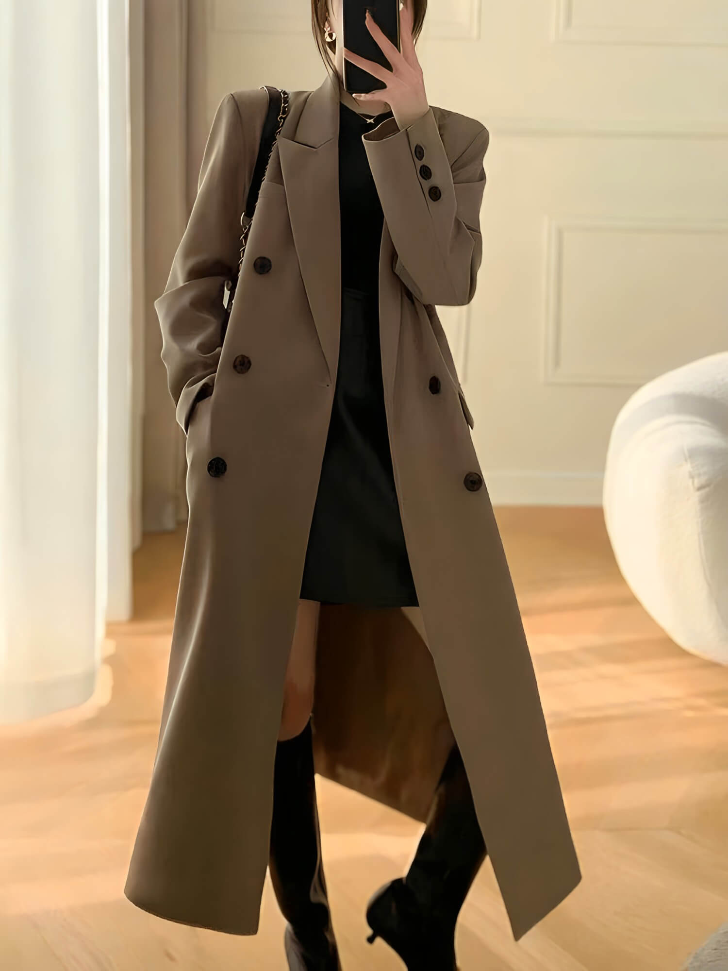 Casaco Feminino Longo Stylish - Vista Ladies