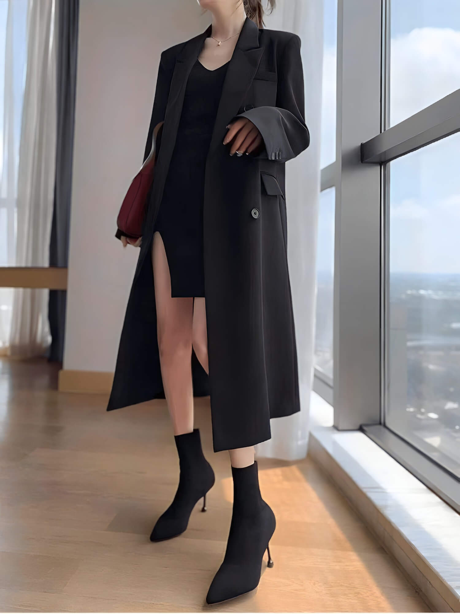 Casaco Feminino Longo Stylish - Vista Ladies