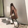 Casaco Feminino Oversized de Lã Batida Junia - Vista Ladies