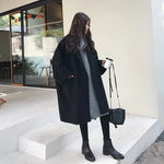 Casaco Feminino Oversized de Lã Batida Junia - Vista Ladies