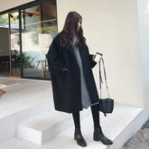 Casaco Feminino Oversized de Lã Batida Junia - Vista Ladies