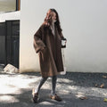 Casaco Feminino Oversized de Lã Batida Junia - Vista Ladies