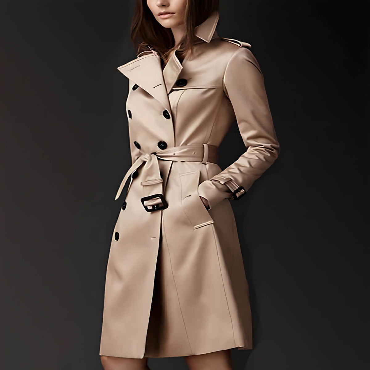 Casaco Feminino Trench Scarlett - Vista Ladies